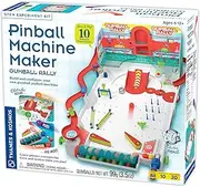 Thames & Kosmos Pinball Machine Maker STEM Experiment Kit, Build a Reconfigurable Pinball Machine, Use Gumballs to Play, Explore Physics, Force, Motion, Gravity, Simple Machines, Gumballs Included