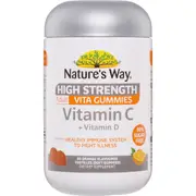 Nature's Way High Strength Vitamin C + Vitamin D Adult Vita Gummies 65 pack