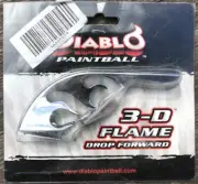 DIABLO DROPFORWARD 3D PAINTBALL GUN CHROME FLAME RAIL DROP FORWARD