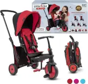 Smartrike STR3 5-In-1 Folding Baby Tricycle, Red