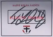 Tim Membrey SIGNED St Kilda Saints Card. AFL Football. Steele Marshall Lockett.
