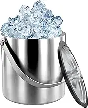 Stainless Steel Ice Bucket - 3L Double-Wall Insulated Wine & Champagne Chiller | Professional Ice Holder with Airtight Lid | Sleek Modern Design for Home Bars, Parties & Outdoor Entertaining