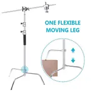 Neewer Upgraded Heavy Duty Stainless Steel C-Stand with Hold Arm and Grip Head