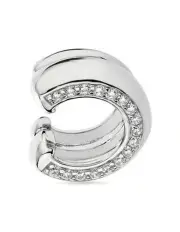 [SALLY SKOUFIS] Luna Alchemy Ear Cuff with Diamonds in Silver