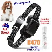 BEST-SELLER AU Citronella Automatic Spray Bark Dog Collar Beep+Spray WATERPROOF!