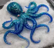 Octopus Kraken Resin Art Piece - Handmade, New
