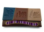 Handmade Peruvian Leather Wallet with Impressive Andean Condor Design