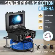 9" Monitor Pipeline Camera 50M 512HZ Signal Self-Leveling Drain Sewer Endoscope