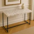 White Agate Console Bar Table Slab | Luxury Living Room Decor | Black Friday |