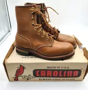 Carolina 8” Logger Boots Men's 7.5 EEE Triple Wide Composite Toe Waterproof USA