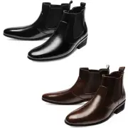 Mooda Mens Genuine Leather Chelsea Boots Formal Ankle Boots Dress Shoes MOOI
