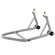 BikeTek Aluminium Race Rear Motorcycle Paddock Stand Universal Motorbike Silver