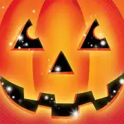 Perfect Pumpkin Jack O Lantern Carnival Halloween Party Paper Luncheon Napkins