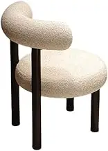 Exquisite Modern White Chair for Girls' Bedrooms Nail and Stool for Dressing Tables and Rooms
