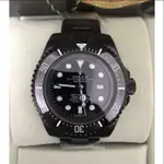 ?ROLEX勞力士 全黑勞力士 黑鬼王 44MM 手錶 藍寶石鏡面瑞士2813機芯 超強夜光 男士手