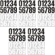 Mipcase 10Sheets Self Adhesive House Number Stickers Numbers for Easy Application Mailboxes Doors Trash Cans Durable Versatile Address Decals