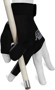Predator Second Skin Billiard Glove for Left or Right Hand - Black w/Grey Logo