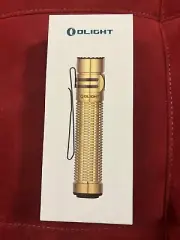 New Sealed! Olight Warrior Mini 3 WM3 Brass Ltd Edition Flashlight Black Diamond