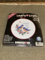 Dimensions Learn a Craft. Stamped Cross Stitch #72664 Simplify Your Life. New!