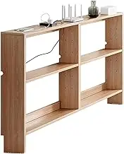 HOLGVE Narrow Console Table, Entryway Table, Wood Sofa Table, Behind Couch Table with Cable Hole, Accent Hallway Table, Foyer Table for Hallway, Living Room(47.2x5.9x33.8in/100x15x86cm)