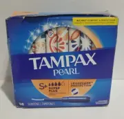 Tampax Tampons Pearl Super+ Absorbency Unscented 36 Count SUPER Plus