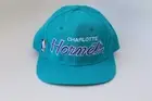 Charlotte Hornets Sports Specialties Script OG Larry Johnson NBA Sz 7 Teal