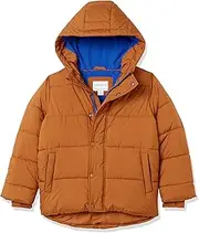 Amazon Essentials Toddler Boys' Heavyweight Hooded Puffer Jacket