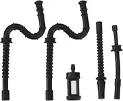 [VGOL] 1 Set of Gas Fuel Line Hose Pipe Combo Kit with Fuel Filter Compatible with Stihl 028 029 034 036 039 MS290 MS340 MS390 Chainsaw Black
