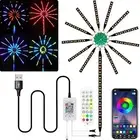 ICIH Firework LED Strip Lights Dream Color RGB Changing Music Sound Sync Blue...