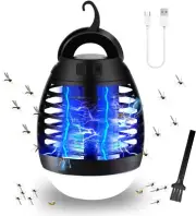 Bug Zapper Outdoor Mosquito Killer Lamp Portable Bug Zapper Rechargeable Camping