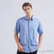 【ROBERTA 諾貝達】男裝 台灣製 格子系列休閒時尚精品短袖襯衫(藍)
