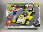 Block Tech Pull Back Racers Motorized Car 2 Figures 1 Car 134 Pcs. Ships Free!