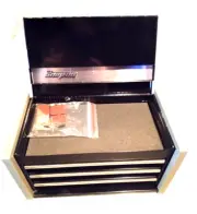 SNAP-ON MICRO 3-DRAWER TOP CHEST in BLACK, MODEL# KMC923APB NEW IN BOX