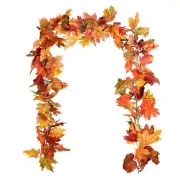 2 Pack Fall Garland Maple Leaf Clearance 5.9Ft/Piece Hanging Vine Garland