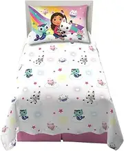Franco DreamWorks Gabby's Dollhouse Kids Bedding Super Soft Sheet Set, 3 pcs, Twin