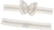 [koolsoo] Wedding Garter for Bride Leg Rings Wedding Accessories Elastic with Beads Lace Leg Garter for Prom Dance Bridesmaid Gift