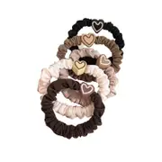 5PCS Hair Bands Girl Ponytail Updo ElasticHair Bands Love Headband Hairless
