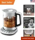 Borosilicate Glass Electric Kettle - 1.5L Temperature Control for Loose Leaf Tea