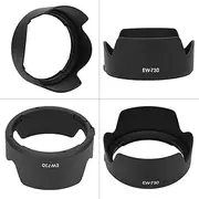 Quality Plastic Camera Lens Hood Shade for EF S 18-135mm F / 3.5-5.6 is USM, Made from Quality Material, Light-Proof, Improving Contrast and Image Quality of Photos with EW-73D,