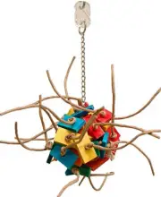 Zoo-Max Fire Ball Hanging Bird Toy (Bird Interactive Toys) Small - 1 count