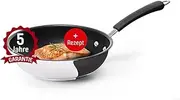 Coolinato Frying Pan 20 cm Coated Stainless Steel for Gas Ceramic Electric Induction & Oven