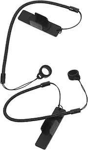 POPETPOP 2pcs Stretchy Black Lanyards for Touchscreen Pens Coil Spring Straps Clip for Tablet Stylus Use for Effortless Access