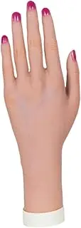 GARENDE Mannequin Hand Practice Hand for Acrylic Nails Jewelry Display Holder for Photograph Props, Skin Left Hand
