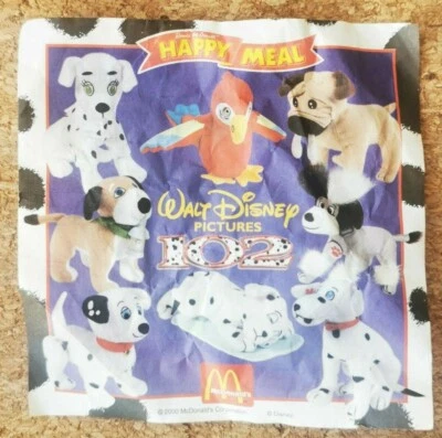McDonalds Happy Meal Toy 2000 Movie 102 Dalmations Single Plush Toys - Various