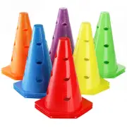 24 Pack Plastic Agility Cones, 9 Inch Soccer Cones Training Agility Field Mar...