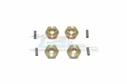GPM SCX24010X/3M BRASS WHEEL HEX 3mm AXIAL RC EP 1/24 4WD SCX24 CRAWLER