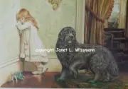 16x23 ART PAINTING PRINT New, signed & numbered, NEWFOUNDLAND Dog Newf Newfie