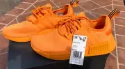 Adidas Originals NMD_R1 Sneakers, Women Size 6, Bright Orange