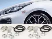 8 Pcs Silver Quick Release Fasteners For Mazda Subaru Front Rear Bumper Fender (for: Subaru)