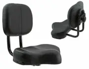 Bicycle Bike Seat W/ Back Rest Beach Cruiser Lowrider BMX Chopper Black